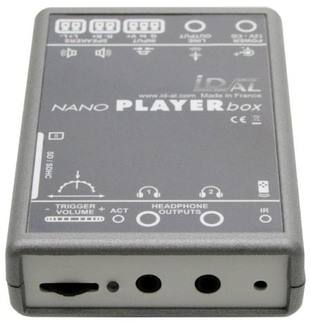 Waves System NanoPlayer Box + interaktív MP3/WAV lejátszó, egy bemenettel, két beépített erősítővel