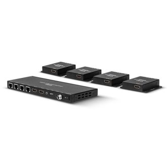  LINDY Splitter Extender 4 Port HDMI 4k@30Hz és IR, Loop Out, 70m