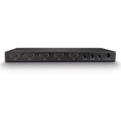 LINDY Switch HDMI 2.0 és audio, 4 port