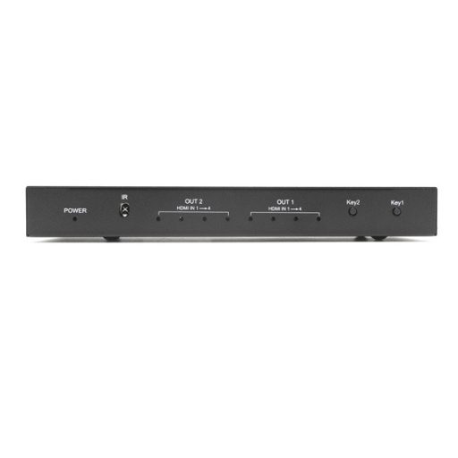PROCONNECT Mátrix switch 4x2, HDMI 2.0, 4K, 2xHDMI out, 4xHDMI in, IR