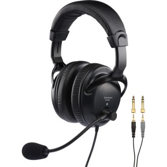   Monacor BH-009 professional stereo headphones with dynamic boom microphone