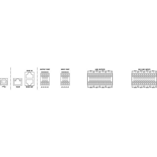 Monacor DRM-882LAN digitális 8x8-as mátrix router