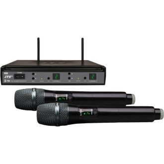   Monacor E-7HHSETD/5 two-channel uhf pll audio transmission set incl. 2 transmitters e-7thd/5 and 1 receiver e-7du/5