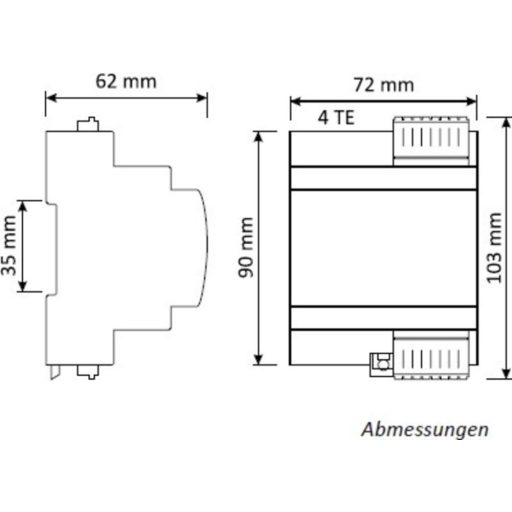 Monacor EPS30/100V-MI 100 v pa amplifier, din rail