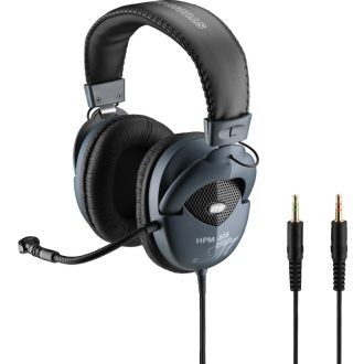   Monacor HPM-535 professional stereo headphones with electret boom microphone