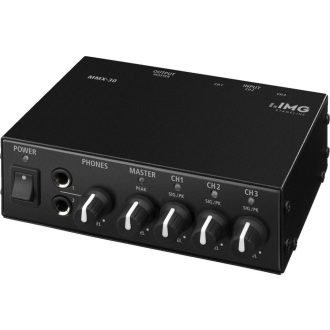 Monacor MMX-30 kompakt, 3-csatornás sztereó vonalkeverő