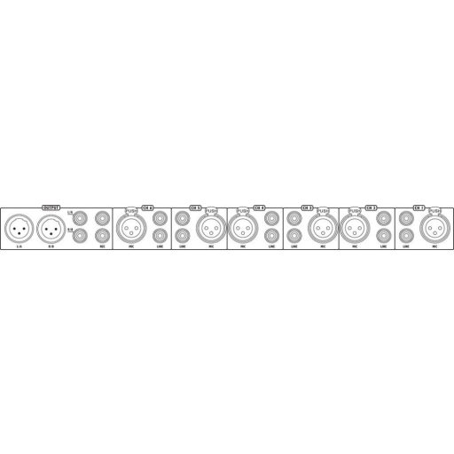 Monacor MMX-602/SW mikrofon- és vonalkeverő