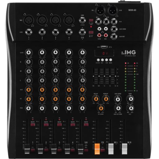 Monacor MXR-60 6-csatornás audió keverő