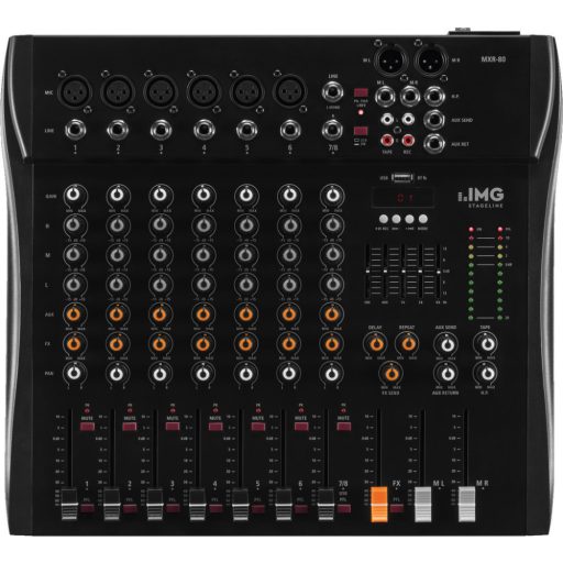 Monacor MXR-80 8-csatornás audió keverő