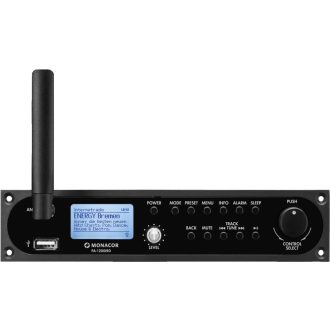   Monacor PA-1200IRD internet radio, dab+/fm rds tuner insertion with usb port