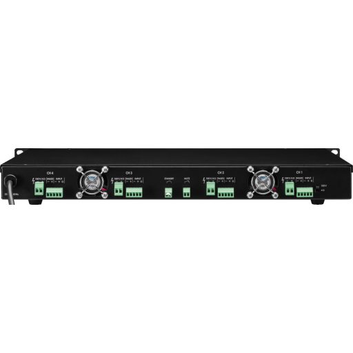 Monacor PA-4120D 4 csatornás d-osztályú pa végerősítő