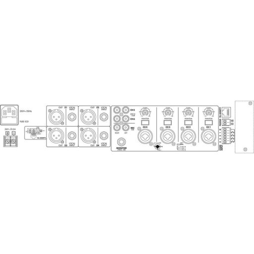 Monacor PA-6040MPX 4-zónás keverő