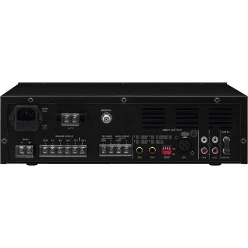 Monacor PA-812DAP d-osztályú pa keverőerősítő, mp3, usb/sd, fm, dab+, bt, 120 w