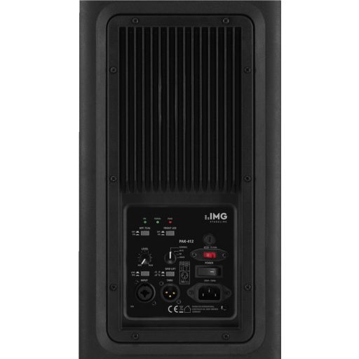 Monacor PAK-412 active power pa speaker system with 2-channel amplifier, 700 w
