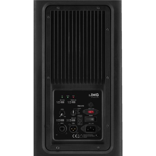 Monacor PAK-415 active power pa speaker system with 2-channel amplifier, 700 w