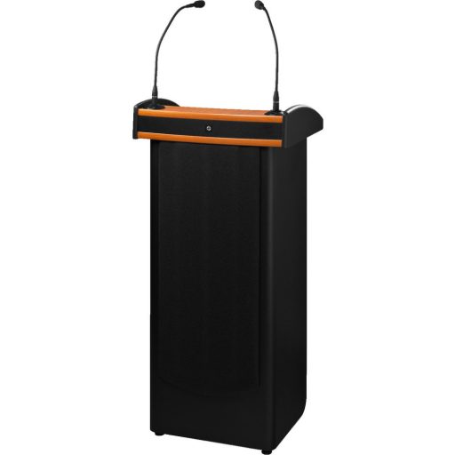 Monacor SPEECH-204 professional lectern with integrated 2-channel multifrequency receiver unit with uhf pll technology