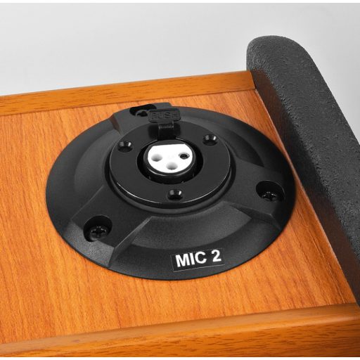 Monacor SPEECH-204 professional lectern with integrated 2-channel multifrequency receiver unit with uhf pll technology