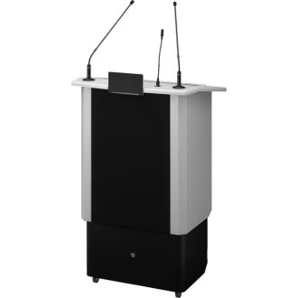   Monacor SPEECH-500/GR professional lectern with electric height adjustment and integrated wireless amplifier system