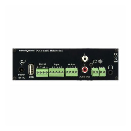 Waves System MicroPlayer mkIII + interaktív MP3/WAV lejátszó, címezhető bemenettel, két beépített erősítővel
